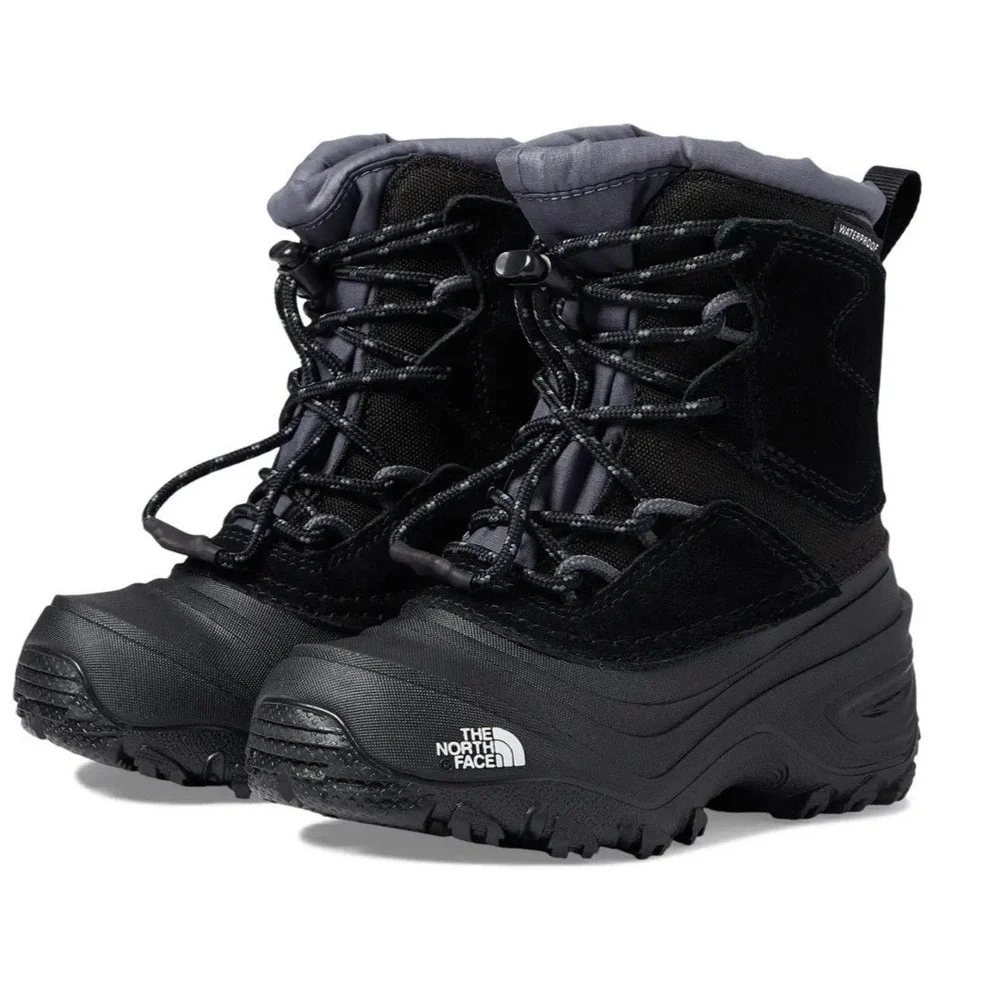 The‎ North Face Kids Alpenglow IV Waterproof Winter Snow Boots Black Size 4